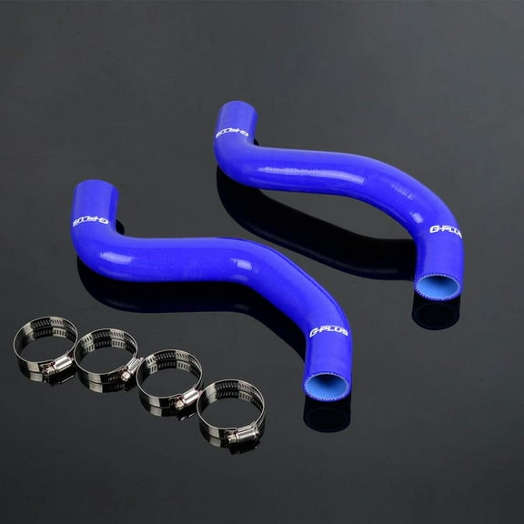 PIT66 Silicone Radiator Hose Kit,Fit for Toyota 4Runner 3.4L V6 1996-2002 Black with Clamps