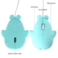 thumbnail image 3 of PloutoRich Wired Mouse, Cute Animal Dolphin Shaped Computer Mouse, 1600DPI Optical Mice USB Corded Mouse for Laptop PC Desktop Computer, Gift (Blue), 3 of 9
