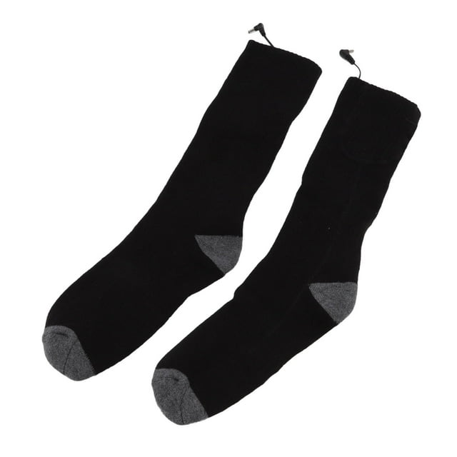 Smart Heating Socks, Heated Stockings Washable Fast Heating Pure Cotton 4400mAh Battery Black For Daily Wear