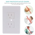 thumbnail image 2 of MasteelfCA 4Pcs Socket Covers French Style Outlet Childproofing Wall Socket Plug Covers (White), 2 of 8