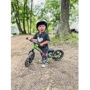 Strider 12 Sport Bike, Green - No Pedal Balance Bicycle for Kids 1 to 4 Years - Includes Safety Pad, Padded Seat, Mini Grips, Flat-Free Tires-Easy Assembly, Tool-Free Adjustments