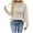 Beige, variant on JYnXIANTI Fall Sweaters for Women Casual Loose Crochet Knitting Pullover Soft Trendy Mock Neck Long Sleeve Tops