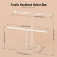 thumbnail image 3 of Kitchen Sink Basket Headband Holder Hair Hoop Display Rack Acrylic Organizer Stand For Headscarves Hair Bands Accessories Hair Accessory Organizer, 3 of 7