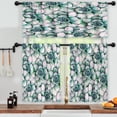 thumbnail image 3 of LALILO Kitchen Curtains and Valances Set of 3 36" Watercolor Window Treatment Tiers for Window Decor, 3 of 5