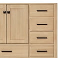 thumbnail image 6 of Ariel Cambridge 55 Inch Single Oval Sink Bathroom Vanity With Italian Carrara Marble Countertop 1.5 Inch Edge In Oak, 6 of 10