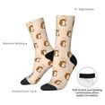 thumbnail image 4 of Rateoe Cute Squirrel for Women Casual Calf Socks - Cute Crew Socks - Thin Soft Above Ankle Socks Size 5-11, 4 of 6
