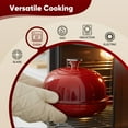 thumbnail image 3 of Daluvenix Enameled Cast Iron Dutch Oven for Sourdough Bread Baking, 4.5qt Cast Iron Bread Pot with Lid and Handles, Bread Dutch Oven, Red, 3 of 8