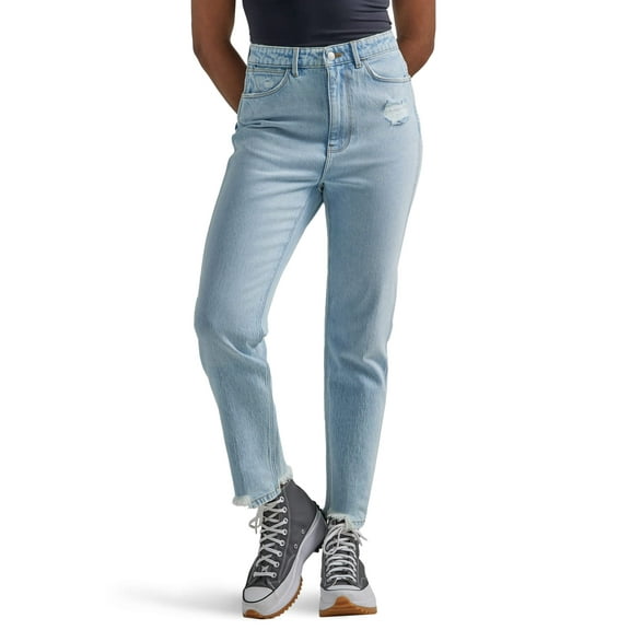 Wrangler Women's Tapered High-Rise Mom Jean, Dreamboat, 14