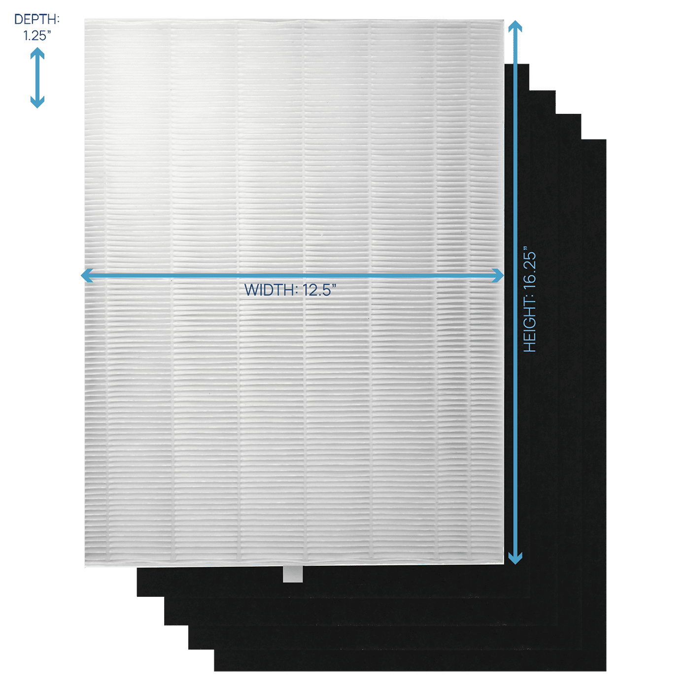 Filter Bros HEPA Replacement Filter A Compatible with Winix 115115 Plasmawave Series Home Air Purifiers 6300, P300, 5300, 5500, 5500-2, 5300-2, 6300-2, 9500, C535