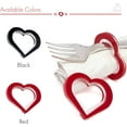 thumbnail image 3 of RCZ Décor Heart Valentine Napkin Rings | Acrylic | 8 PC, Red, 3 of 5