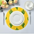 thumbnail image 5 of Coolnut Cactus Dinner Mat, 15.4'' Round Placemat, Table, Non-Slip and Durable, Easy to Clean Home Decor, 5 of 7