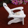thumbnail image 2 of GOOHOCHY Mediterranean Style Sunshine Chair 1Pack Wood Rudder Beach Chair 4.3X3.74X3.74Inch, 2 of 3