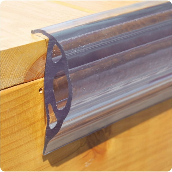 Dock Pro 46012 Vinyl Dock Edging P-Shape 3-1/8" H x 2" W x 10' L, White