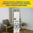 thumbnail image 7 of Zep 40 LV Non-Streaking Cleaner Aerosol - 18 oz (Case of 12) 322901 – Glass, Mirror, and General Purpose, 7 of 7