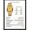 thumbnail image 2 of New rectangular men's watch, made of stainless steel, with a simple and sporty design, suitable for outdoor use, equipped with a quartz movement, calendar function, and waterproof feature, 2 of 9