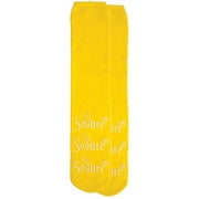 Secure Non-Skid Socks for Fall Management - Slipper Socks - Hospital Socks - Yellow - One Size Fits Most