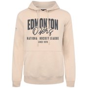 Men's Levelwear Khaki Edmonton Oilers Podium Response Pullover Hoodie
