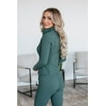 thumbnail image 4 of Rixie Ribbed Active Jacket - Spruce, 4 of 5