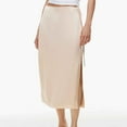 thumbnail image 5 of Kaemgyyd Skirts for Women with Side Slit High Waist Tie up Soft Midi Skirt Casual Loose Wear to Work Solid Skirt, 5 of 7