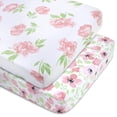 thumbnail image 1 of Sábanas Ajustables para Cuna 71x132 cm Paquete de 2 Floral, 1 of 7