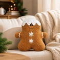 thumbnail image 5 of Gingerbread Man Pillow Cute Soft Christmas Stuffed Character Cushion For Holiday House Decor, 5 of 8