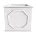 thumbnail image 4 of LeisureMod Sprout Fiberstone and MgO Clay Planter, Mid-Century Modern Square Planter for Indoor and Outdoor (White, 15 Inch), 4 of 5