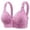Purple, variant on Bras for Women,Lace Pattern Front Buckle Non Underwire Bra Solid Color Comfortable Tank Top for Daily Wear,Sports Bras for Women,Purple,36
