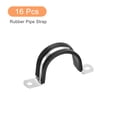 thumbnail image 3 of Uxcell 16Pack 1-9/16" Cable Clamp U Shape Stainless Steel Rubber Cushioned Pipe Strap, 3 of 5