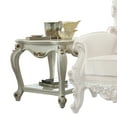thumbnail image 2 of Finely Designed Wooden End Table with Aesthetic Carvings and Cabriole Legs White - Saltoro Sherpi, 2 of 4