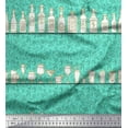 thumbnail image 1 of Soimoi Poly Georgette Fabric Swirl,Bottle & Cocktail Bar Printed Craft Fabric by The Yard 42 Inch Wide, 1 of 3