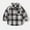 C-Black497, variant on JIAYUE Blouses Tops for Boys Girls Plaid Print Long Sleeve Collared Shirt For Kids Versatile Apparel