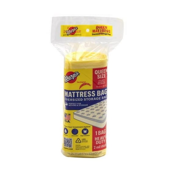 Warps 6104038 Queen & Full Storage Bag, Clear
