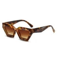 thumbnail image 1 of Gafas de sol poligonales de montura gruesa europeas y americanas, gafas de sol de moda personalizadas, hechas de PC, 1 of 5