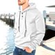 thumbnail image 1 of pstuiky camisas de manga larga para hombre, Sudadera con capucha y bolsillo de manga larga holgada informal de colores sólidos para hombre top de hombre xxl, 1 of 4