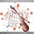 thumbnail image 3 of CafePress - Floral Violin Hooded Sweatshirt - Pullover Hoodie, Hooded Sweatshirt, 3 of 4