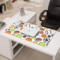 thumbnail image 3 of Long Mouse Pads for Desk,Baseball Football Pattern Desk Mats on Top Of Desks, Desk Mouse Pad Extra Large with 3mm Non-Slip Base and Stitched Edge for Gaming,Office,Work,Home 31.5"x15.7", 3 of 6