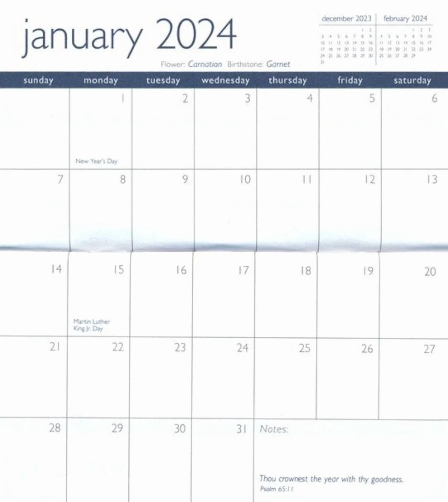 2024-2025 Every Day Is A Gift From God 2 Yearr Pocket Planner & Note Pad