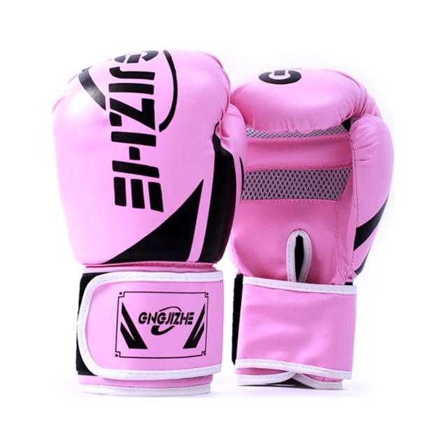 Guantes de boxeo acolchados Sonducket para hombres y mujeres Boxeo Rosa 10oz