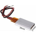 thumbnail image 2 of Jinsinto PTC Heating Element AC DC 12V Aluminum Shell Ceramic Heating Plate Temperature Ceramic Thermostatic Applicable Miniature Heater (220℃ 5—28W), 2 of 5