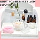 thumbnail image 2 of Set Powder Puff Tioncy, tamaño grande, con recipiente, 3 unidades, transparentes, 2 of 7