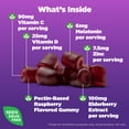 thumbnail image 4 of Natrol Sleep+ Immune Health Gummy, Sleep Aid & Immunity Support, Elderberry, Vitamins C, D and Zinc, Drug Free, 50 Berry Flavored Gummies, 4 of 12