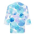thumbnail image 5 of Chemises à Manches Longues pour Femmes Grande Taille Chemises d'Été à Manches Longues Col en V Hauts Décontractés Blouse Imprimée Régulière Chemises à Manches Longues pour Femmes Hauts d'Été Tendance 2023 Hauts pour Femmes, 5 of 5