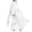 White, variant on Kids Prayer Dress Muslim Clothes for Girls Chiffon Long Sleeve Abaya with Hijab Two Piece Maxi Islamic Set Scarf Kaftan Jilbab Blue 9-10 Years
