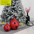 thumbnail image 2 of Cascabeles navideños GIGANTES Artego Set 2 piezas metal Pie de árbol centro de mesa decoración navidad Huge Christmas Jingle bells Berry, 2 of 7