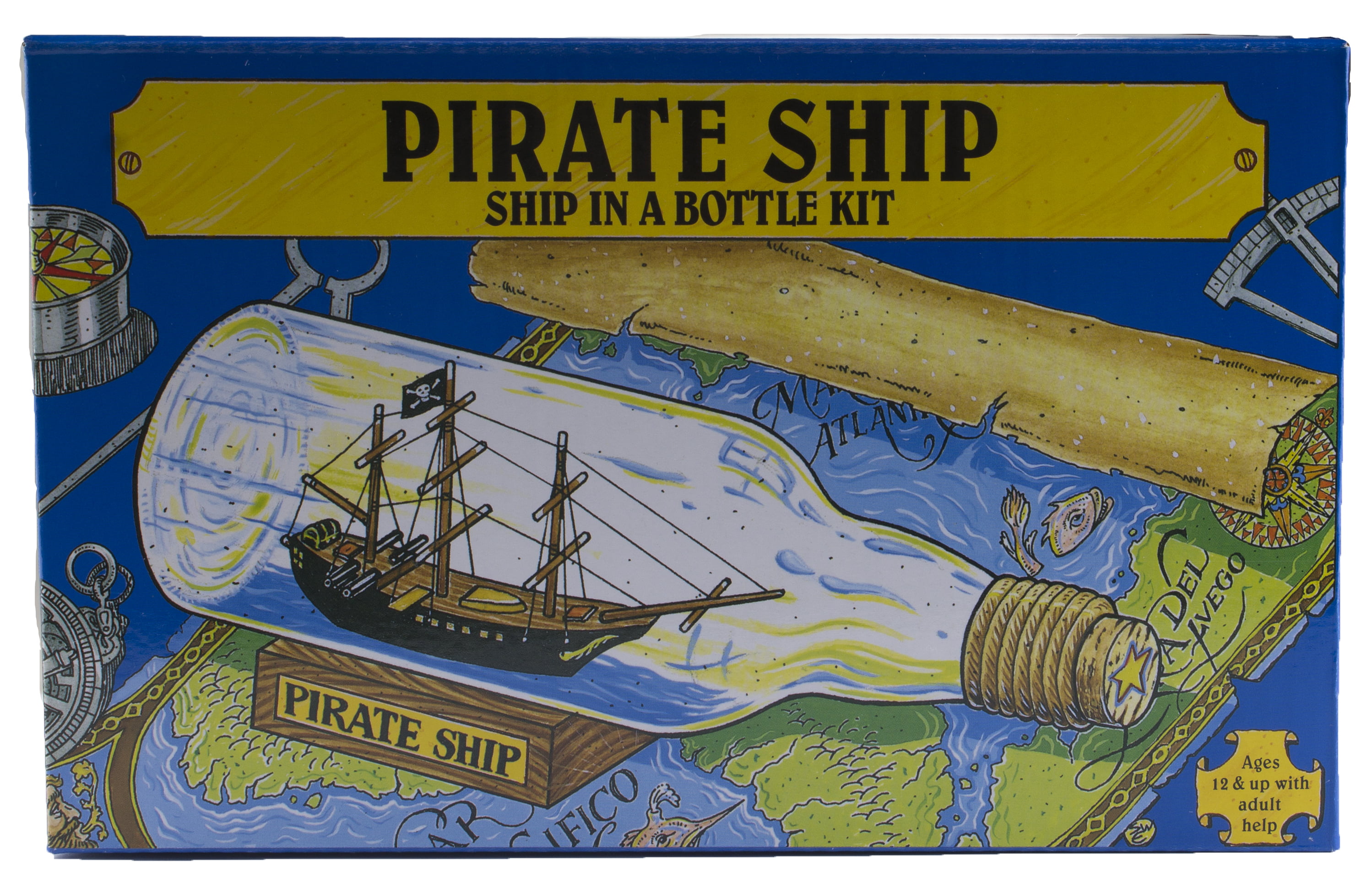 Pirate Ship in a Bottle Kit - Includes All Parts to Create a Mini Ship in a  Bottle - VERY Challenging, Are You up for It?