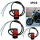 thumbnail image 5 of Kuymtek 3 Uds 7/8in Manillar Motocicleta Botón Encendido/apagado Relé Interruptor Peligro Accidente, 5 of 6
