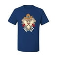 thumbnail image 2 of Wild Bobby Home Is Where You Hang Your Hat Country Eagle Pop Culture Men Tee, Royal, XX-Large, 2 of 6