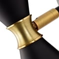 thumbnail image 3 of C Cattleya 1-Light Indoor Wall Sconce with Brass Accents-Black, 3 of 8