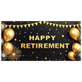 thumbnail image 4 of Elegant Balloon Design Happy Retirement Gold Celebration Banner for Indoor Decoration Office Party Event, 4 of 7