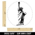 thumbnail image 2 of Statue of Liberty Sketch Self-Inking Rubber Stamp Ink Stamper - Yellow Ink - Medium 1 Inch, 2 of 7